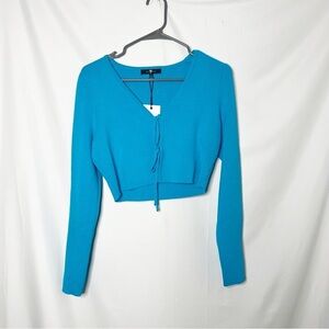NEW with tags 7 For All Mankind Tie Front Cropped Cardigan